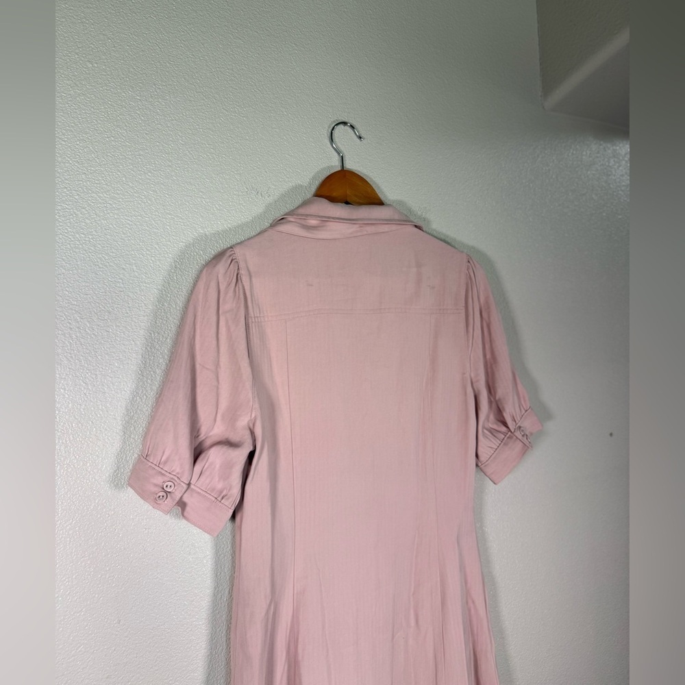 PAIGE mayslie shirt dress in blush size small D23 - Picture 7 of 11